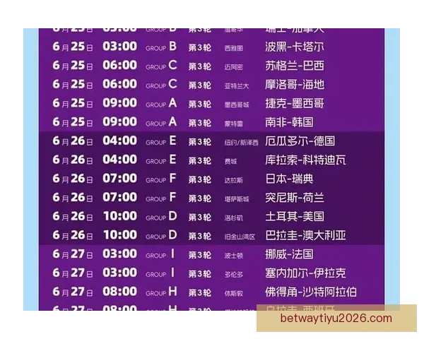 美加墨世界杯精彩对决全赛程与关键比赛时间安排解析